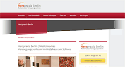 Desktop Screenshot of herzpraxisberlin.de